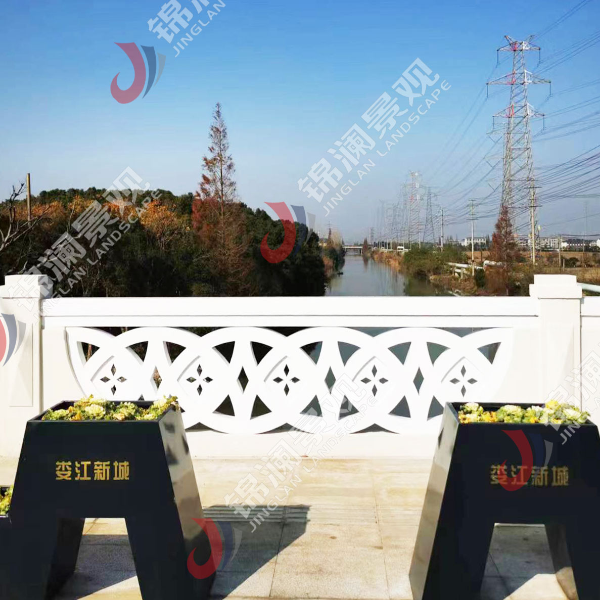 铸造石栏杆,铸造石挂板,晶铸石挂板,晶铸石栏杆,铸造石树池坐凳,泰科石树池,晶铸石,精铸石,泰科石,铸造石桥梁装饰