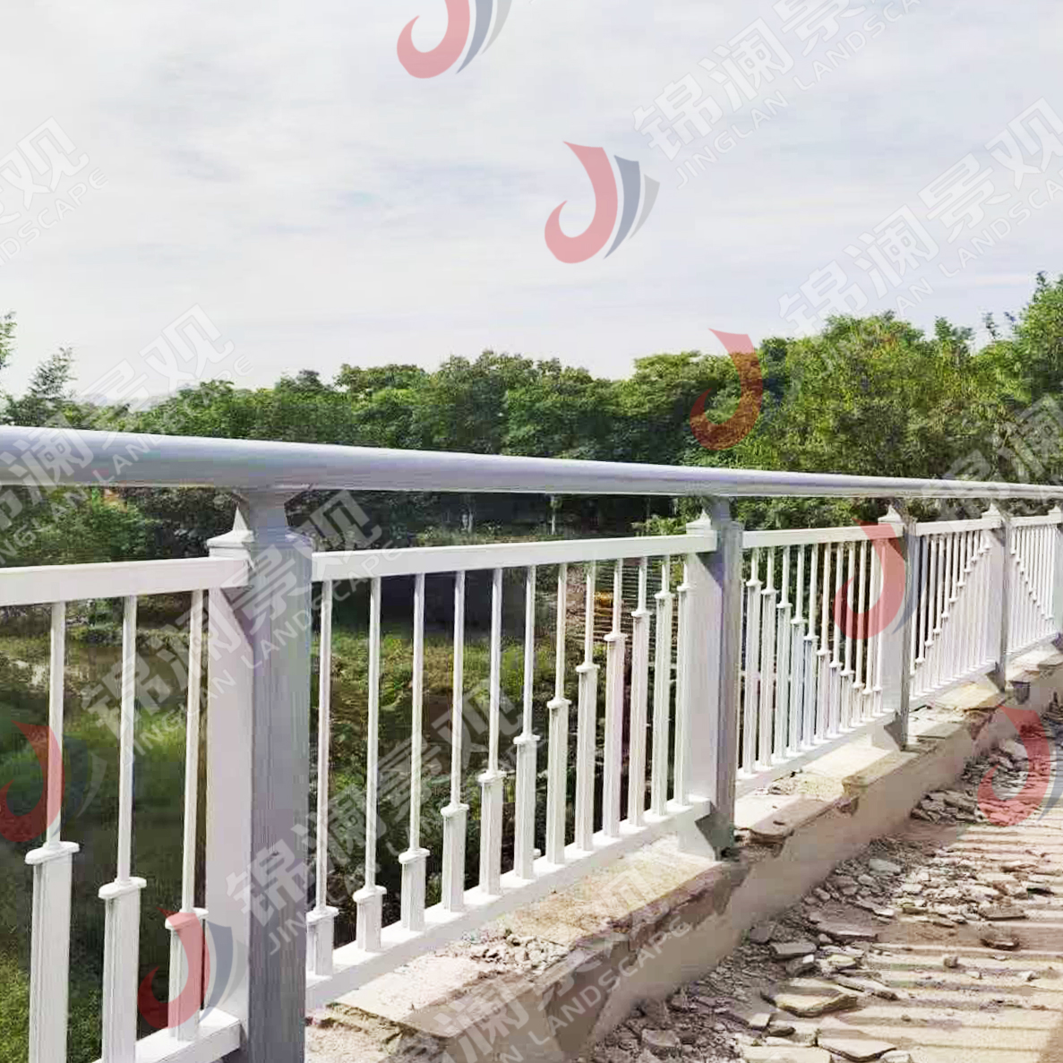 景观栏杆,桥梁装饰,铸造石,晶铸石,精铸石,铝合金栏杆,铝合金防撞护栏,UHPC装饰挂板,UHPC清水板,GRC