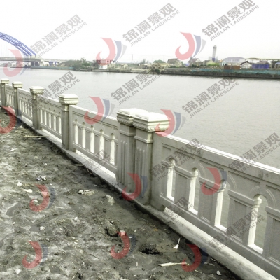 铸造石河道栏杆