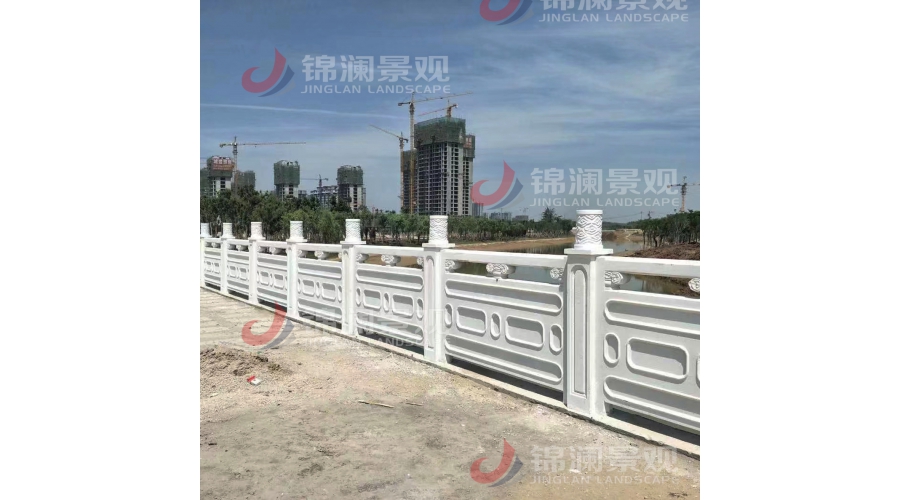 宁波白色铸造石景观护栏